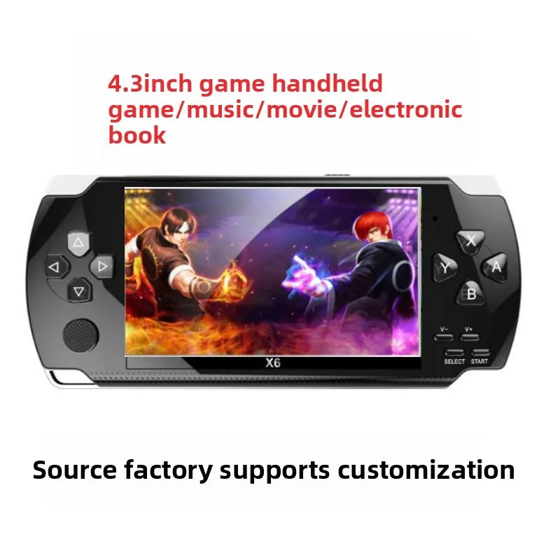 Máy chơi game X6 Pro - Màn 4.3, 8GB, Hỗ trợ GBA - Daisan Mart