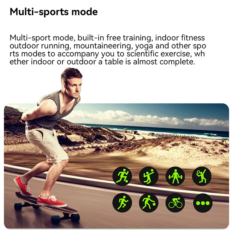 Đồng hồ thông minh 2025 AMOLED 2.01 Thời trang đôi