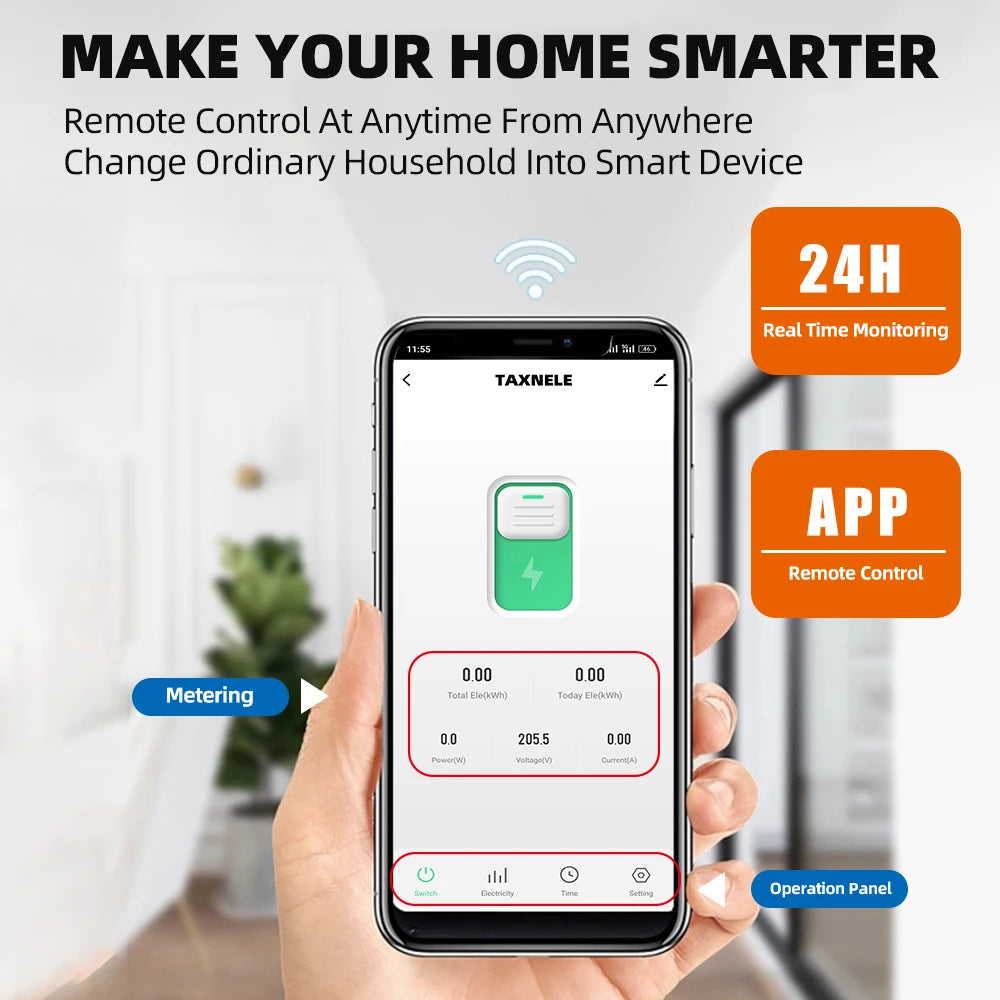 TUYA WiFi Smart Switch - Energy Measurement