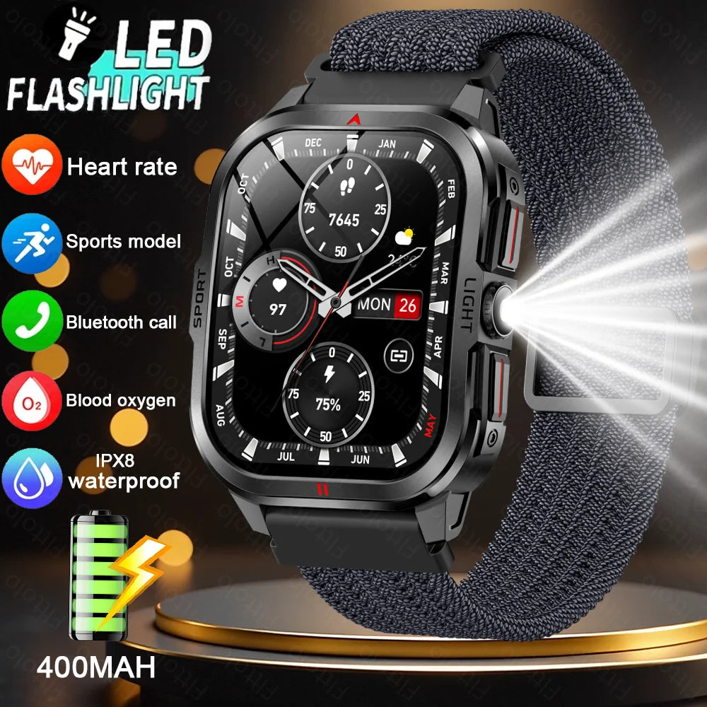 Đồng Hồ Thông Minh Nam 2025 2.01 HD, Gọi Bluetooth