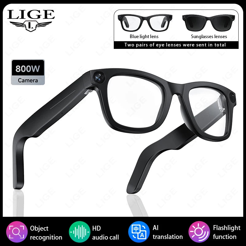 Smart Glasses HD Camera Anti-Shake Noise Reduction