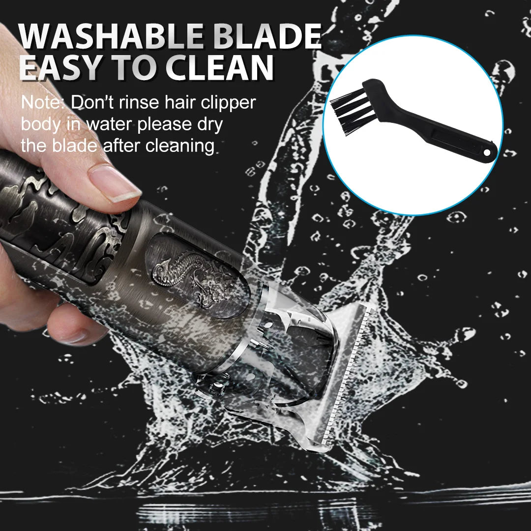 Tông đơ cắt tóc nam Sejoy Rồng, không dây, LED