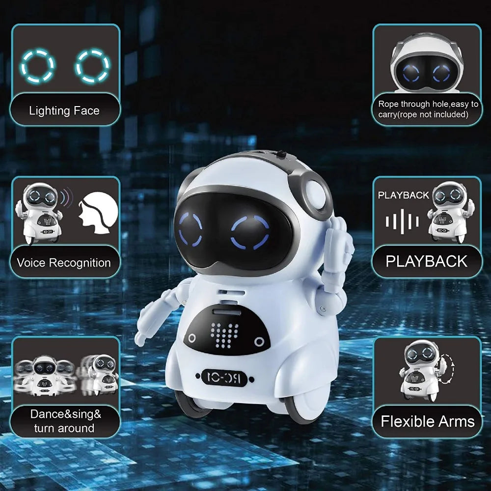Robot Can Talk Interactive Dialogue Voice Recognition Recording Singing And Dancing Storytelling Mini Smart Robot Toy - Daisan Mart