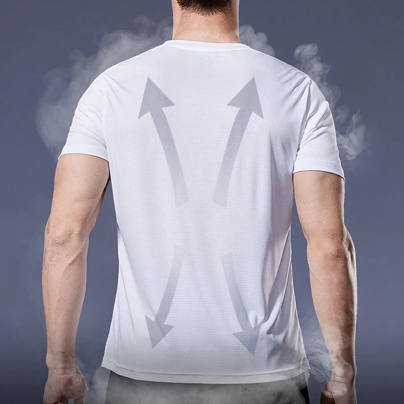 Men's Summer Quick Dry Bodybuilding Sports Shirt
