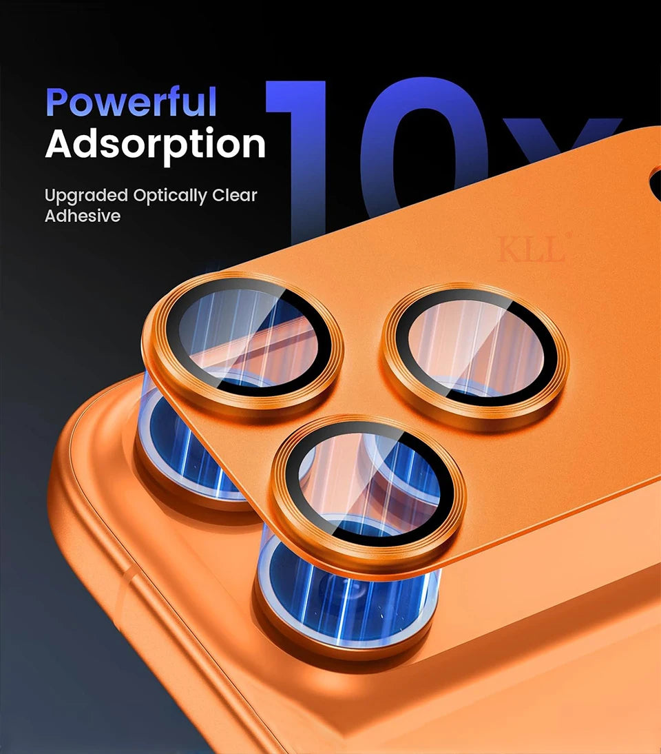 Metal Ring Lens Camera Protector Glass For iPhone 17 Pro Max Alloy Lens Cover For iPhone17 Pro Tempered Glass Cap Accessories