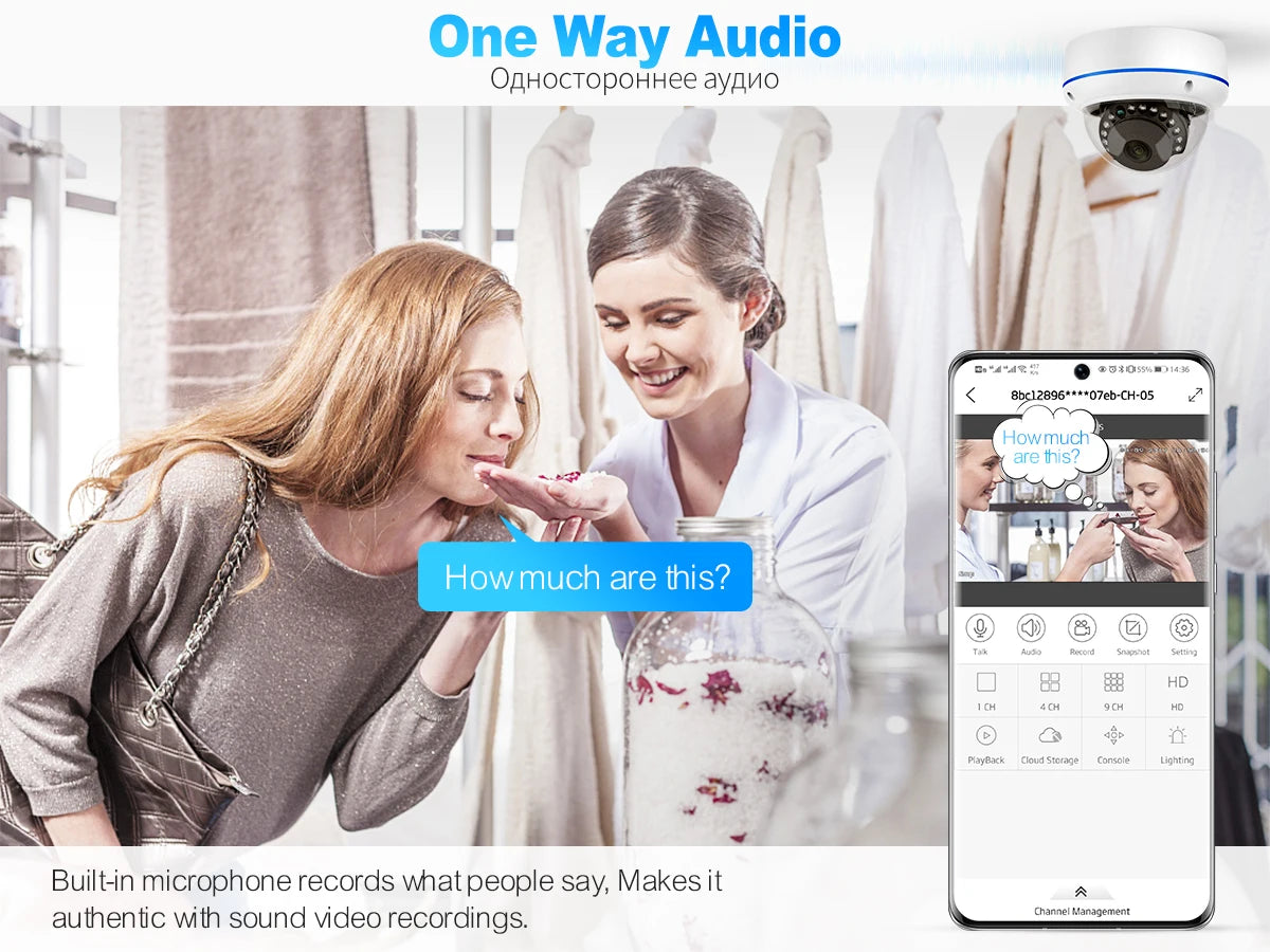 Techage H.265 4MP 5MP Adapter 48V POE Adapter Video IPC P2P CCTV Video