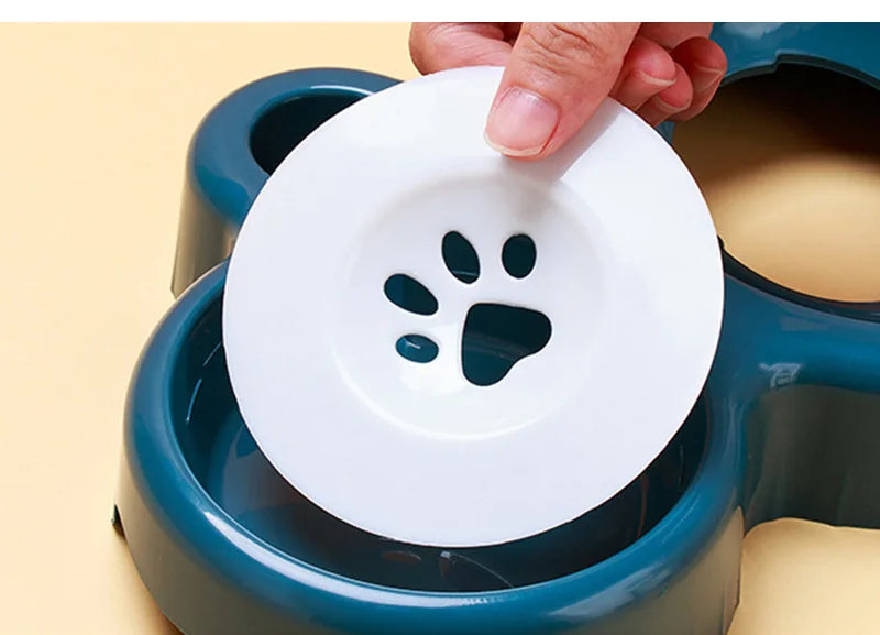 3 in 1 Cat Feeder Automatic Water Dispenser Double Bowl Pet Bowl for Small Dogs Cats Pet Food Container Cat Accessories - Daisan Mart