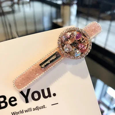 Luxurious Korean Rhinestone Hair Clips for Women