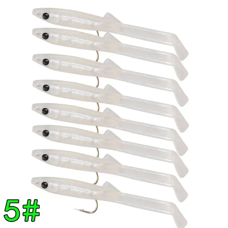 Mồi Giả Silicone Câu Cá Biển Afishlure 8 Món 65mm