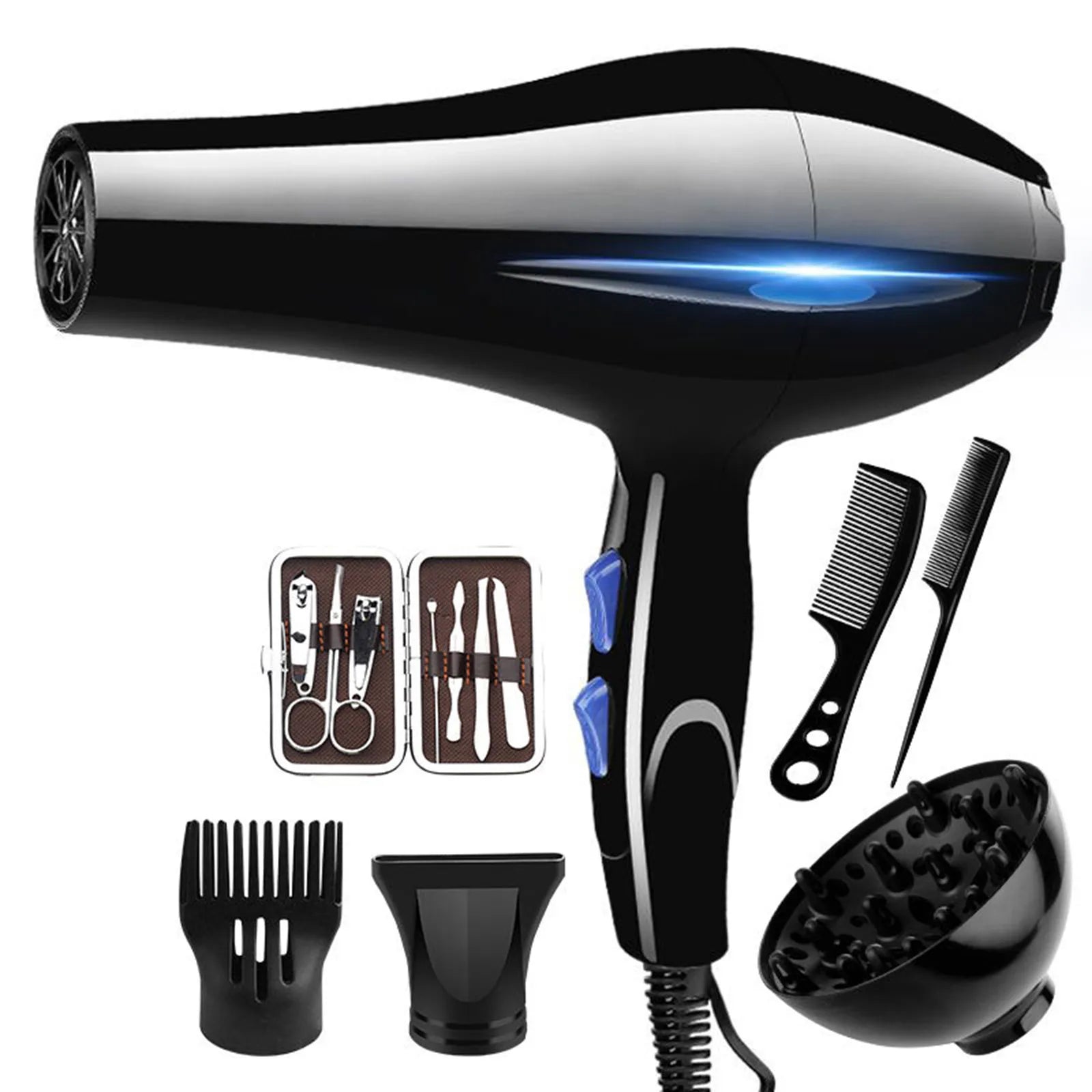 Professional Hair Dryer 2200W Hot Cold Ion Turbo