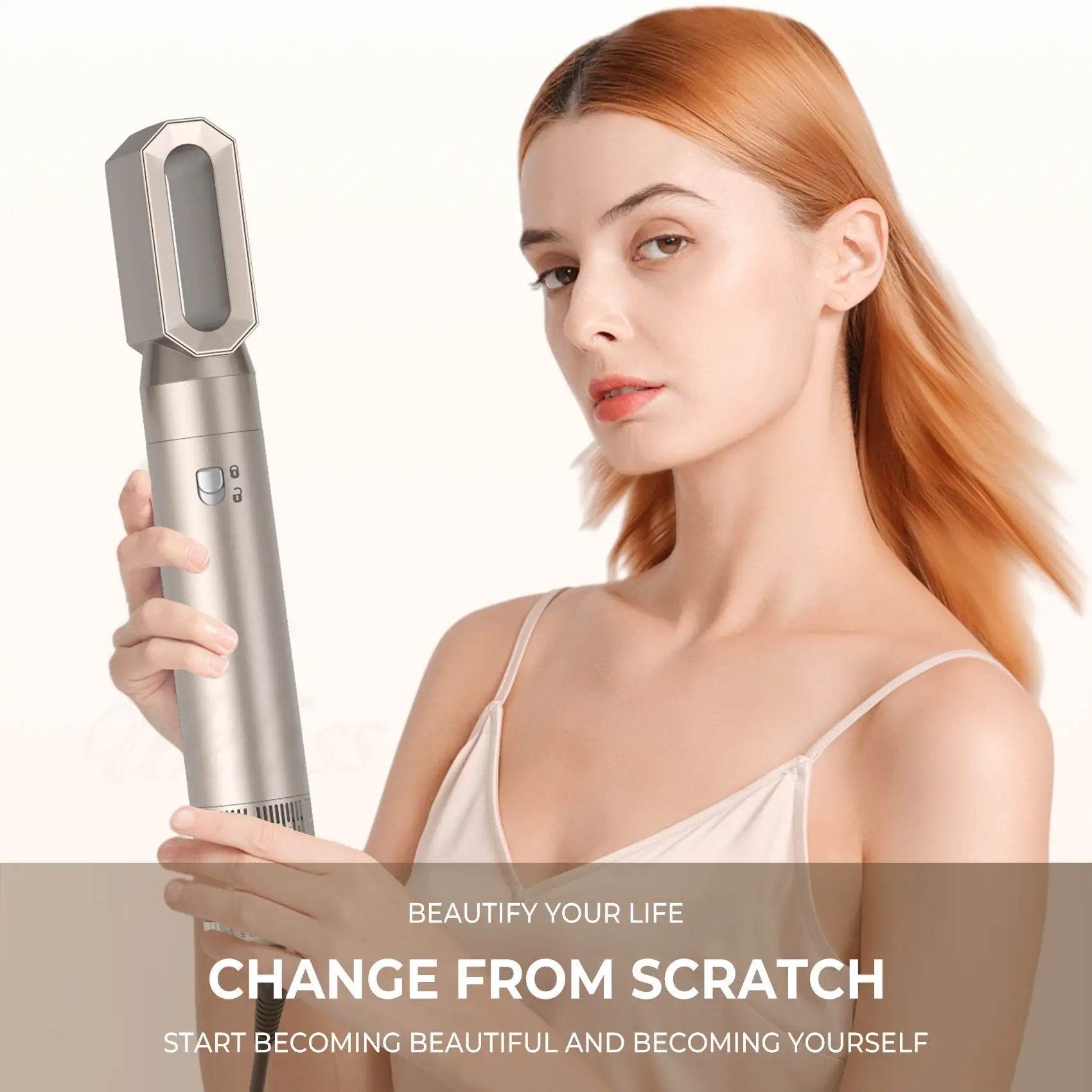 6 in 1 Hair Dryer,Multi Styling Tool,Straightener &amp; 32mm Curling 300 Million Negative Ions Hair Care 1-3 Mins Quick Drying Gifts