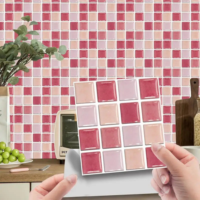 Crystal Tile Sticker 3D Wall Sticker Self-adhesive Supplies DIY Waterproof Items Classic Home Decor Small Practical Paster