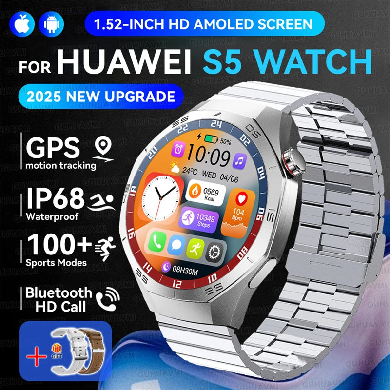 GUHUAVMI GT5 Pro GPS Smart Watch, BT Calling