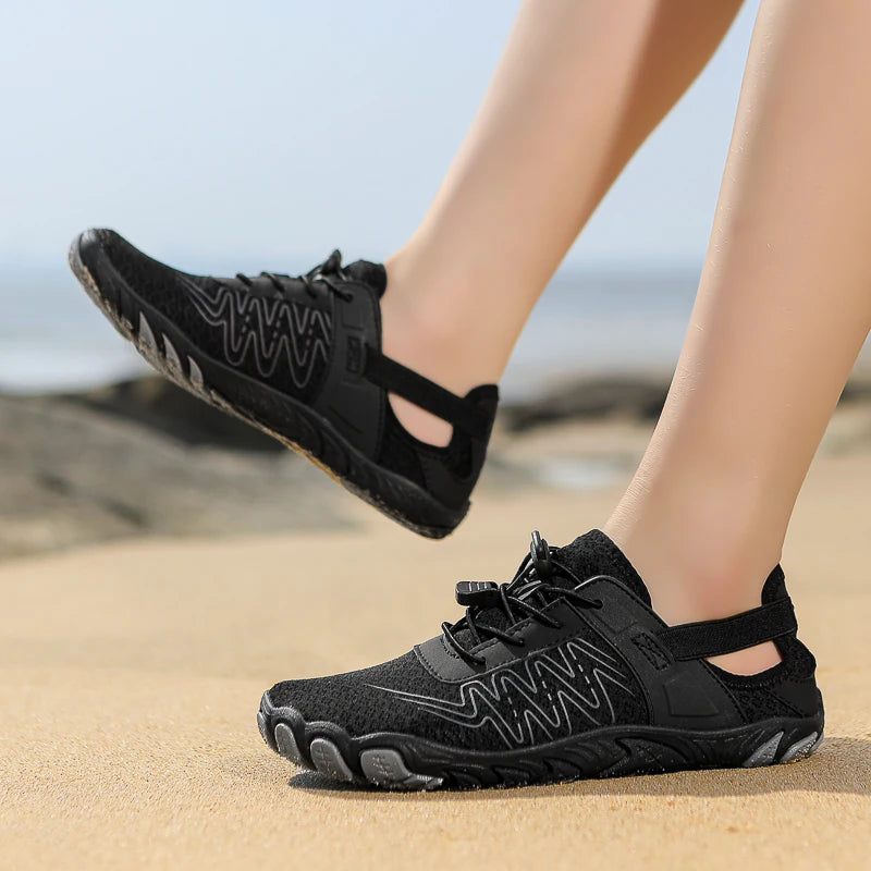 Giày Lội Nước Unisex Chống Trượt Biển Sông Cỡ Lớn