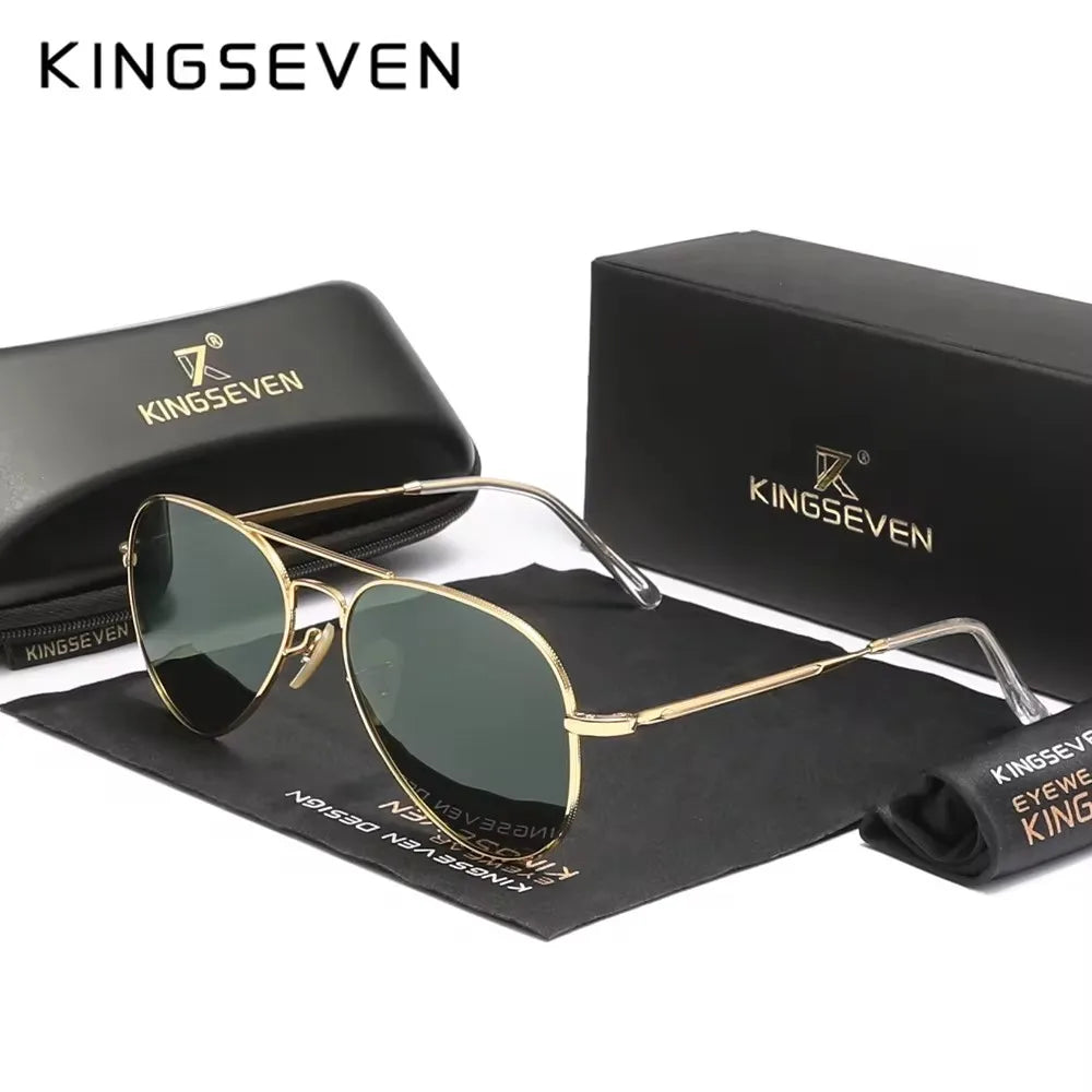 Kính Mát KINGSEVEN Phi Công Nam Nữ Chống UV400 Retro