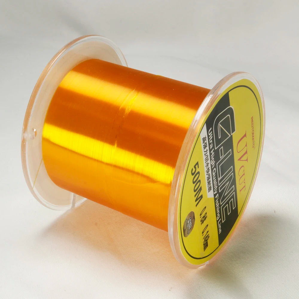 500M Transparent Color Japanese Nylon Fishing Line Submerged Sea Fishing Freshwater Fishing Equipment Crucian Carp Fishing Line