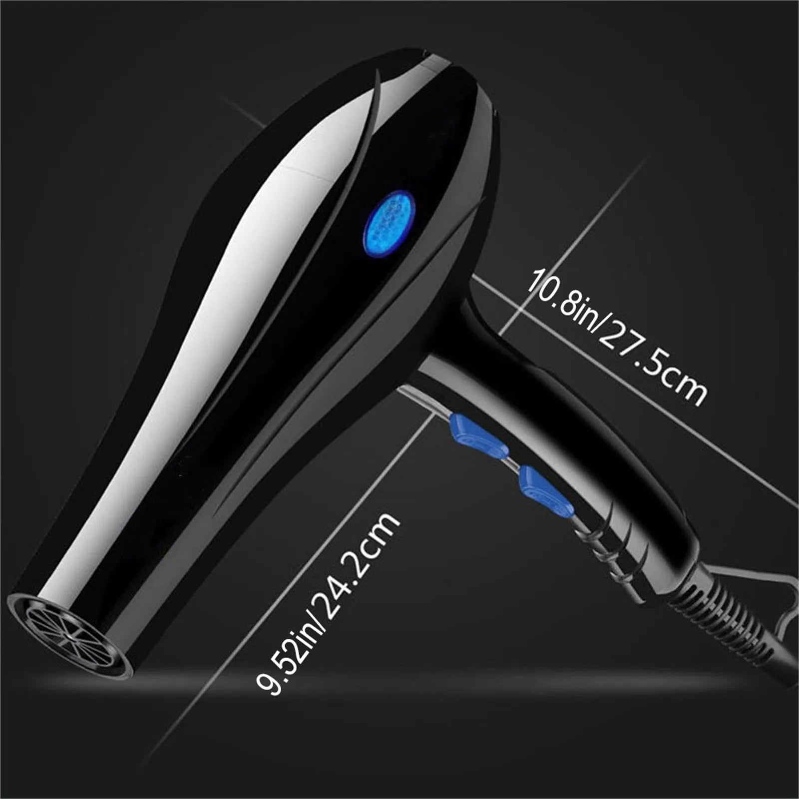 Professional Hair Dryer 2200W Hot Cold Ion Turbo