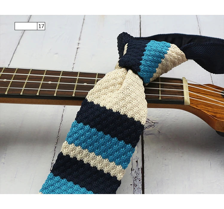 5.5公分條紋羊毛領帶，男士款，青春洋溢的韓式風格