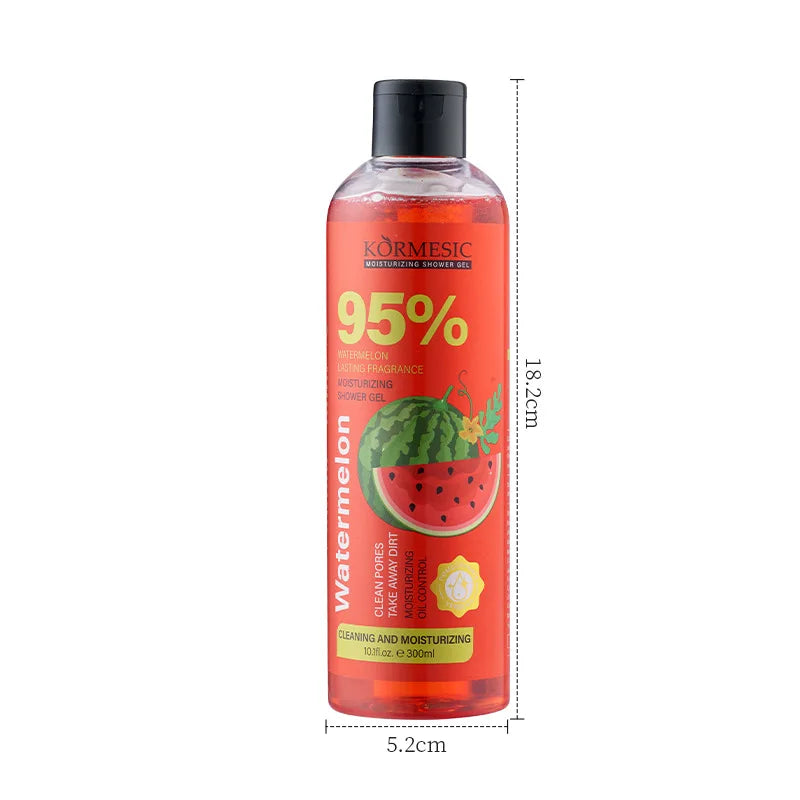 300ml Organic Fruit Infusion Shower Gel Body Lotion Skin Beautifying Wash Bath Brightening Delicate Smooth Care Cream