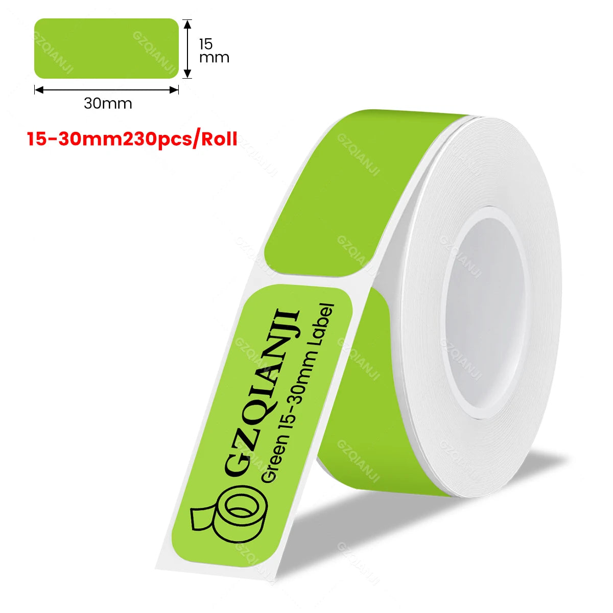 Multi Size P15 Label Paper Rolls Sticker 15*30mm 12*40mm White Color Cable Transparent P15 Thermal Label Printer Adhesive Tape - Daisan Mart