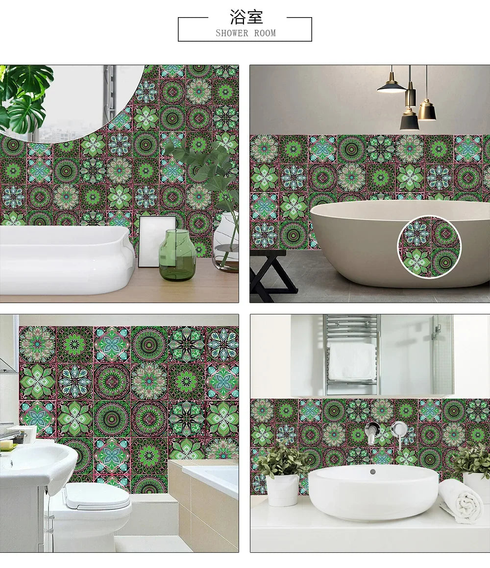 Bộ 10 Miếng Dán Tường Đá Marble Đen Trắng Xám Sang Trọng - Daisan Mart