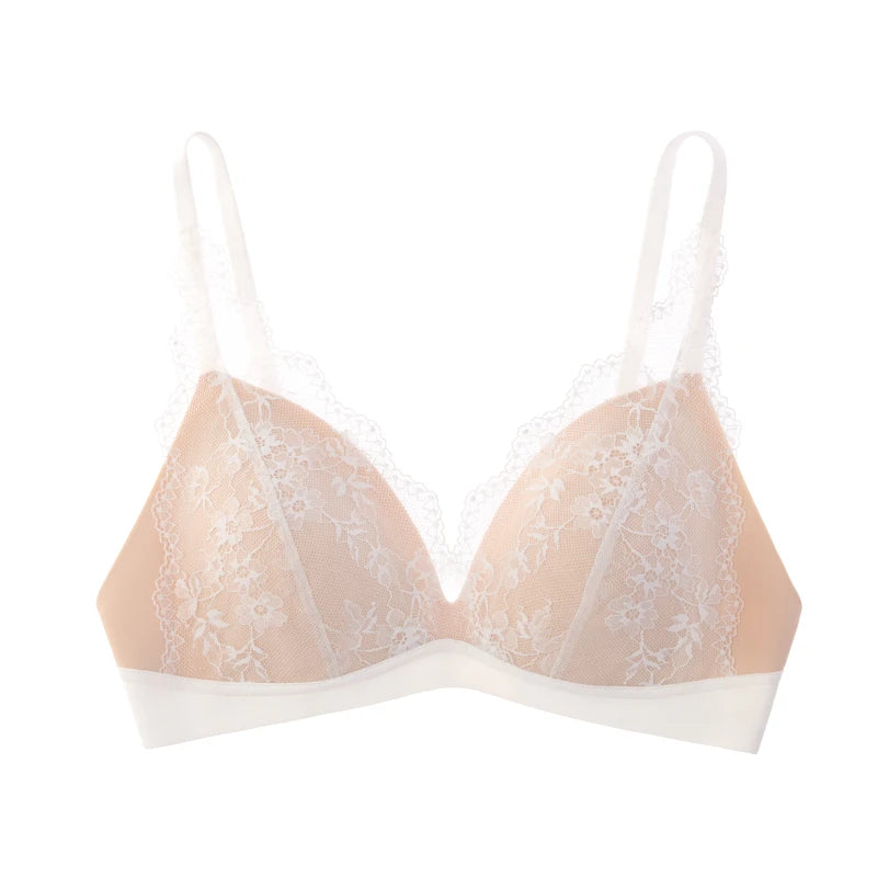 SUJIIN sexy summer wireless lace push-up bra