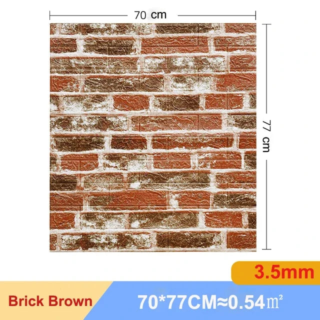 10Pcs 3D Self-Adhesive Wall Stickers Living Room Home Luxury Wall Decor Peel and Stick DIY Modern Wallpaper Bathroom Waterproof