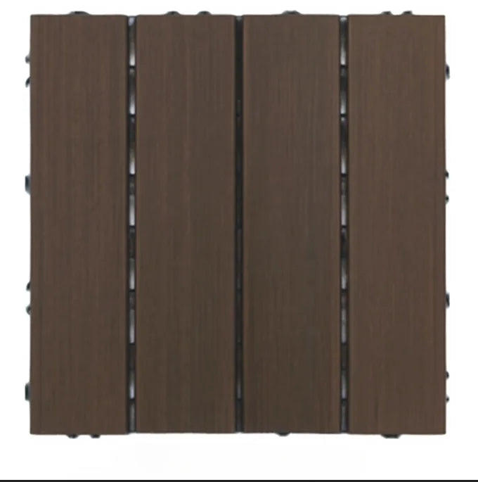 10 Pcs 30*30cm DIY Interlocking Flooring Tiles Waterproof and Anti-slip Floor Tiles Suitable for Outdoor Gardens Terraces
