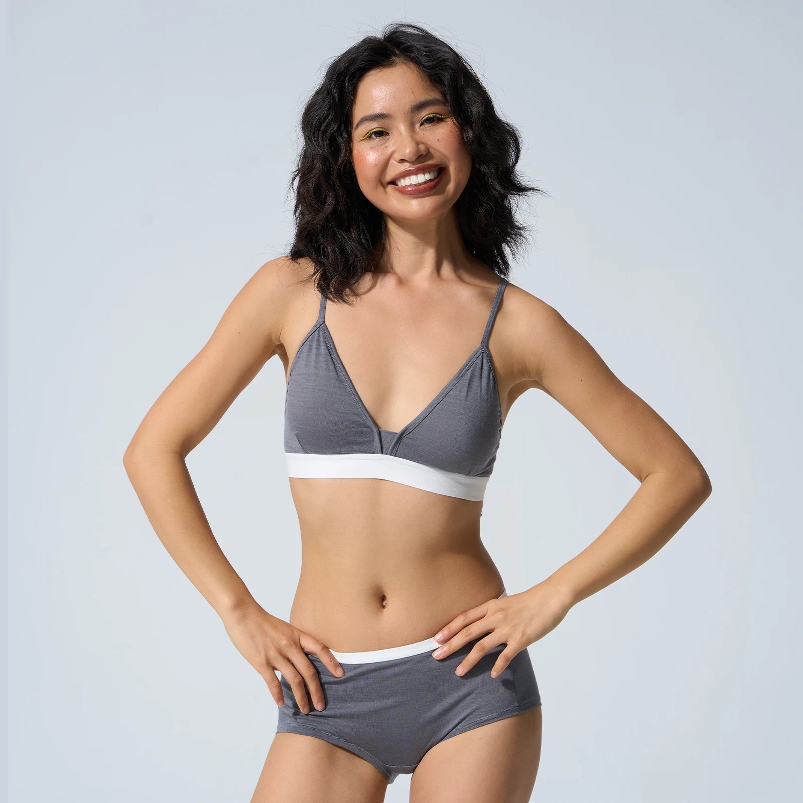 Outdoor Women's Merino Wool Small Bust Removable Breast Pad Bra Adjustable - Daisan Mart