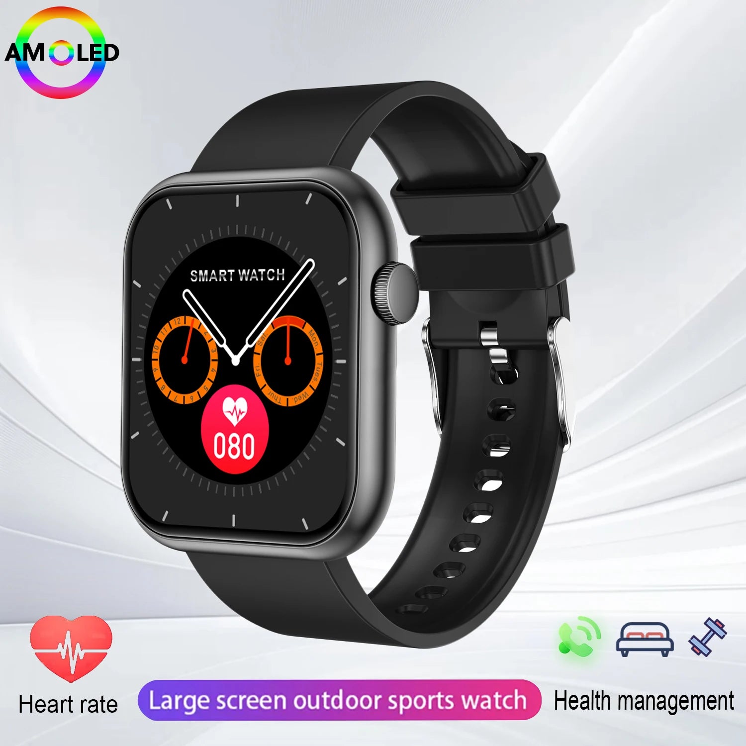 Đồng Hồ Thông Minh 10S AMOLED NFC GPS Chống Nước