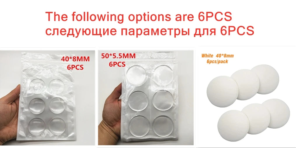 door knob wall shield Clear Soft Rubber Door Stopper door handle bumper Mute Stickers Wall Protector Muffler Pad Protective Plug