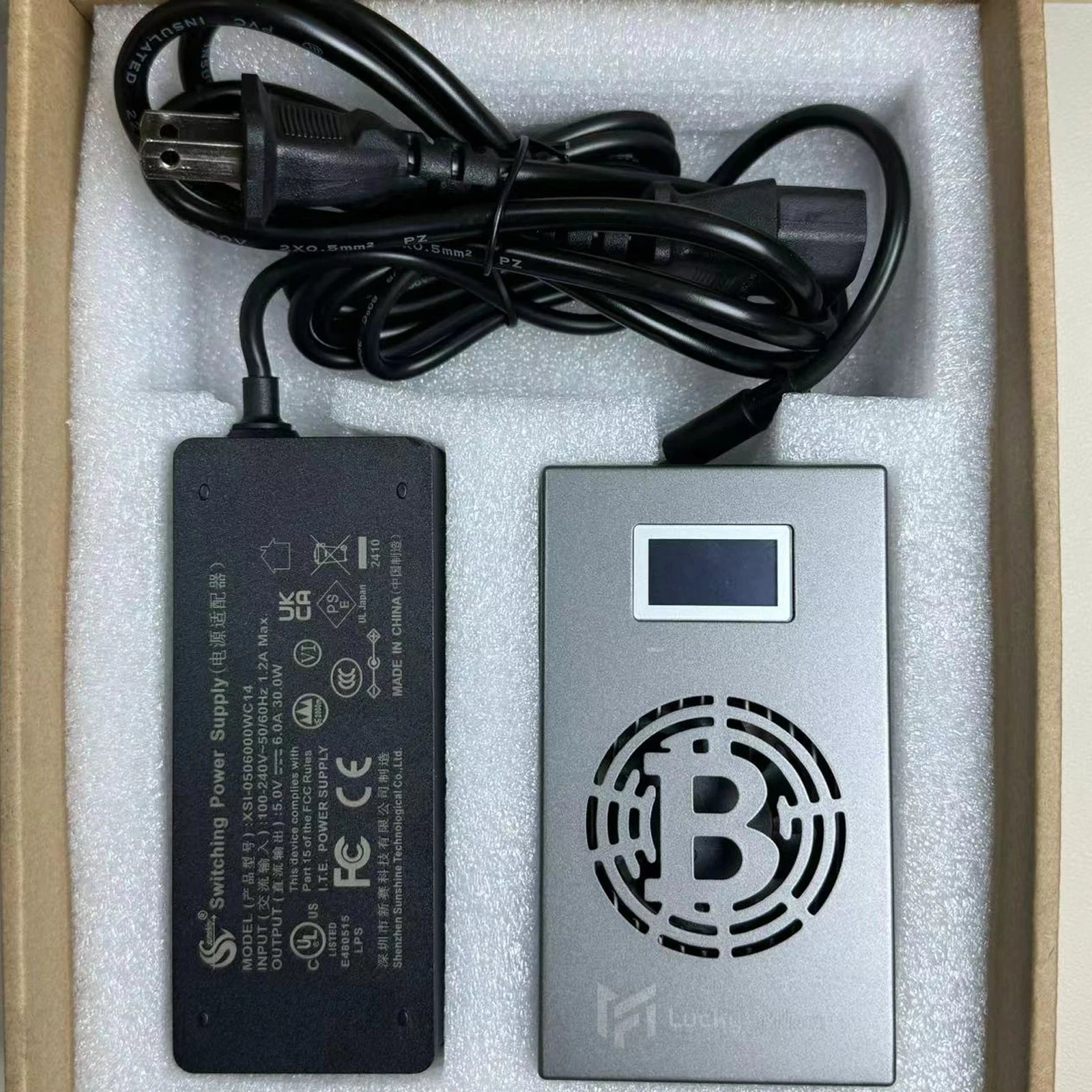 Bitcoin Miner LV06 500GH/S BM1366 13W BTC BCH BSV DGB SHA256 Solo Crypto Mining Lottery Miner Silent Miner Machine Lucky Miner - Daisan Mart