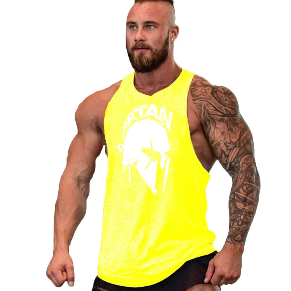 Men's Sleeveless Gym Sports T-Shirt, Breathable