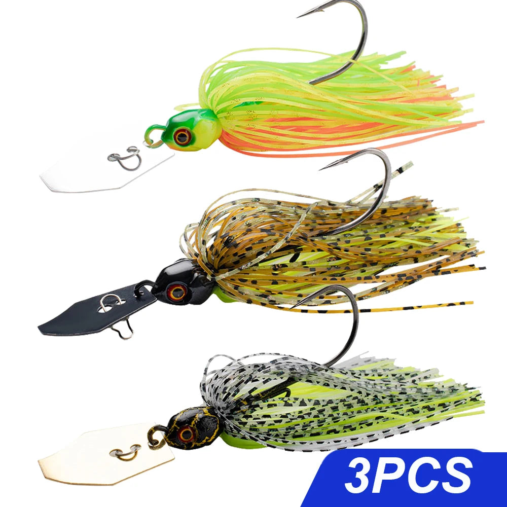 Mồi Câu Spinner 7g-21g Bộ Lưỡi Câu Kim Loại Weedless