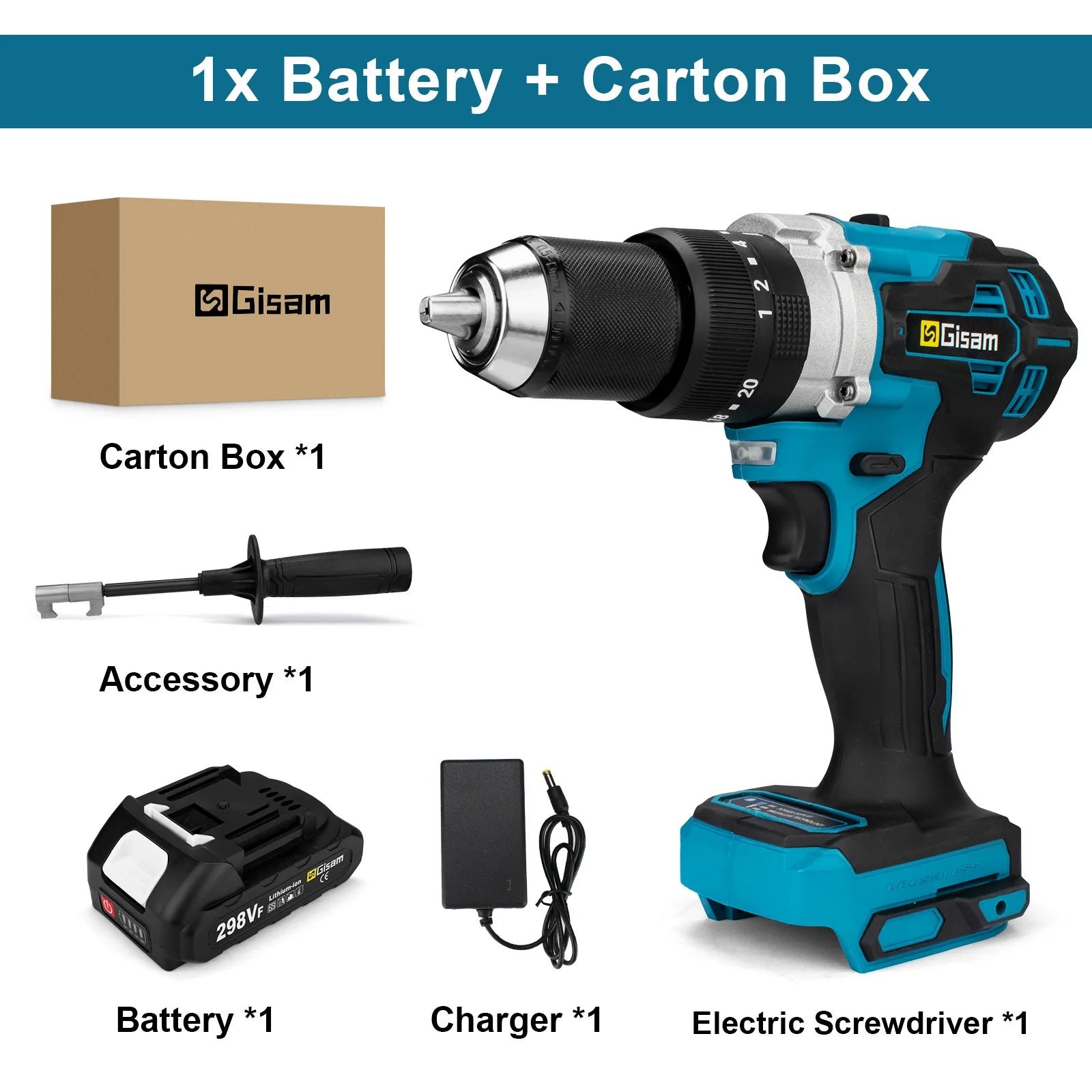 650NM 13MM Brushless Electric Drill 20+3 Torque Cordless Impact Drill Hammer Electric Screwdriver For Makita 18V Battery