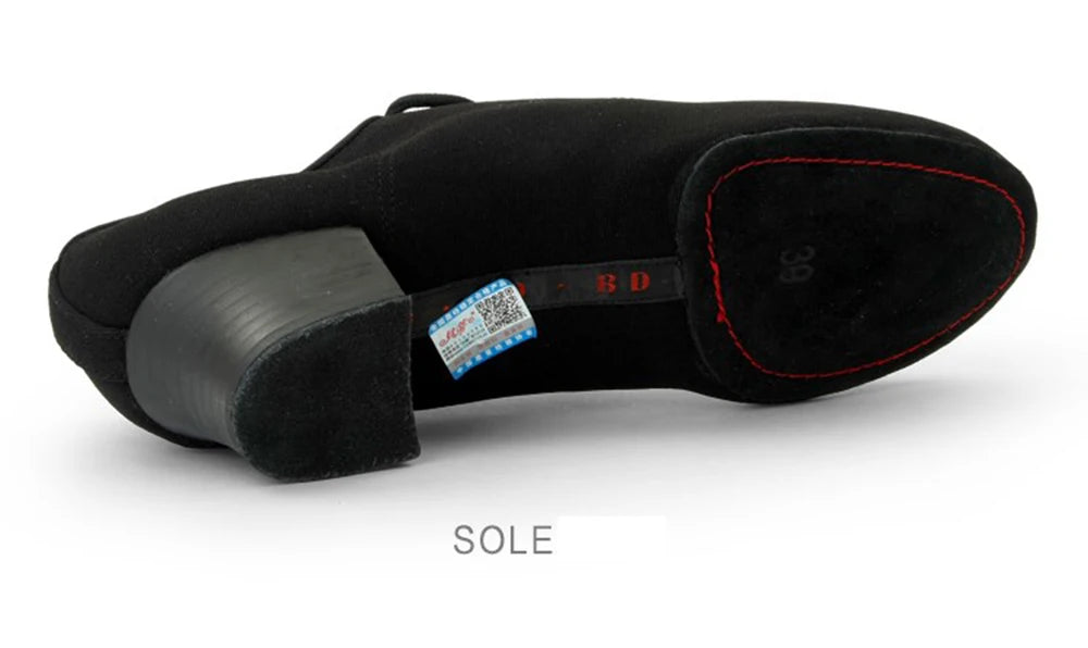 Men's Latin Dance Shoes Canvas Soft Sole 4.5cm