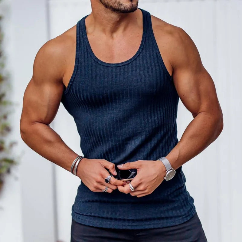 Men's Sleeveless Gym Bodybuilding Sports Shirt