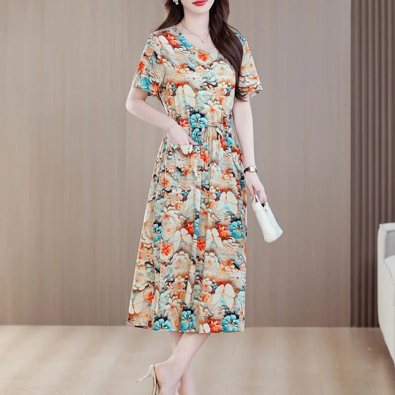 Đầm Hè 2025 Nữ - Thiết Kế Thanh Lịch, Họa Tiết Xinh - Daisan Mart