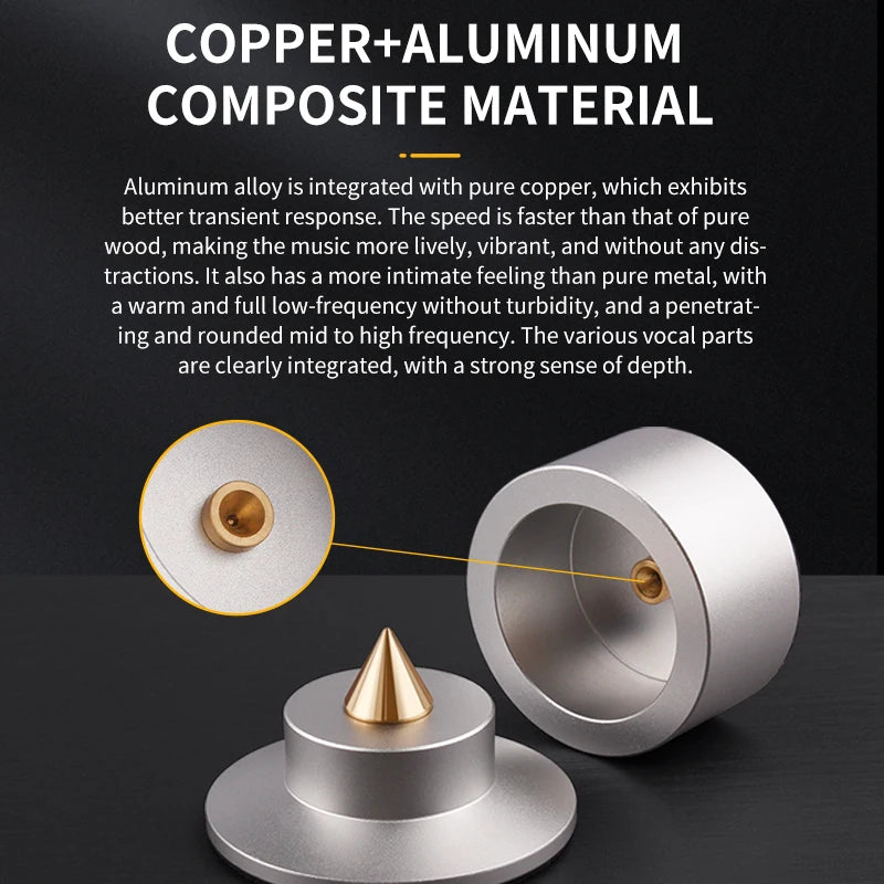 Chân Đế Nhôm Chống Rung Cao Cấp Cho Amply & Loa