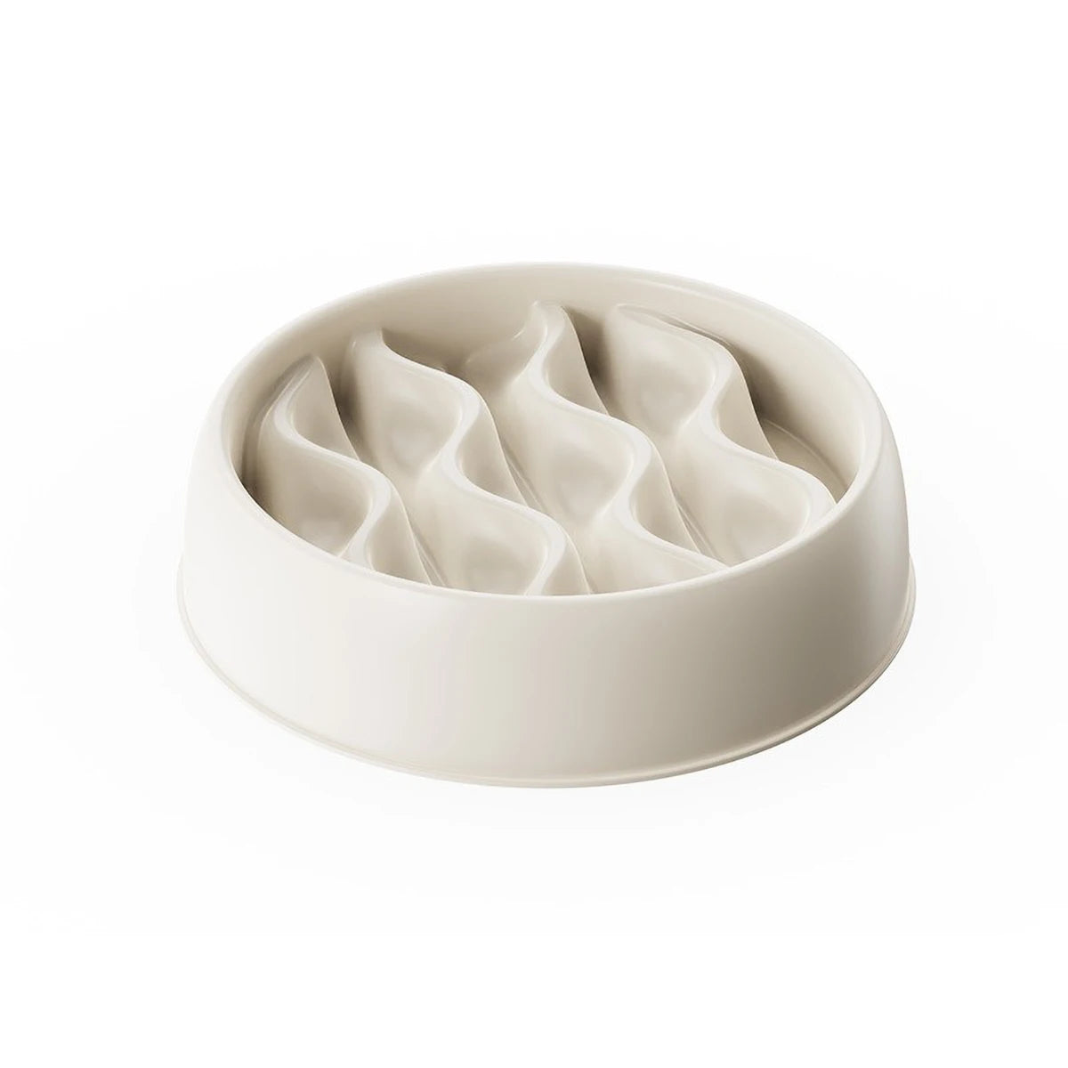 Pet Slow Feeding Bowl, Wavy Column Design, Dual-Purpose for Food & Water, Easy to Clean, for Cats & Dogs - Daisan Mart