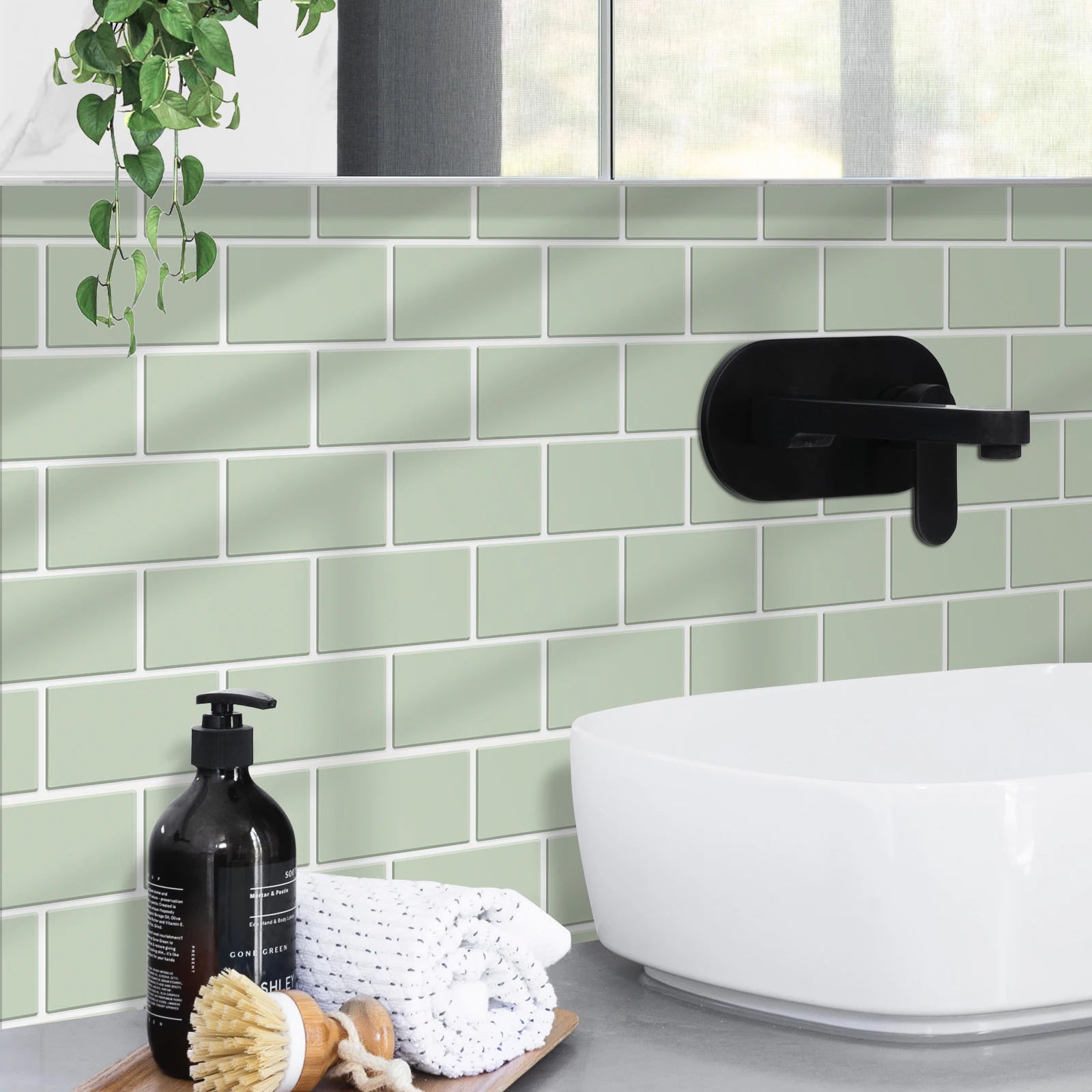 DecoDán Tường 3D Bếp & Phòng RV - Bộ 5 Miếng Subway