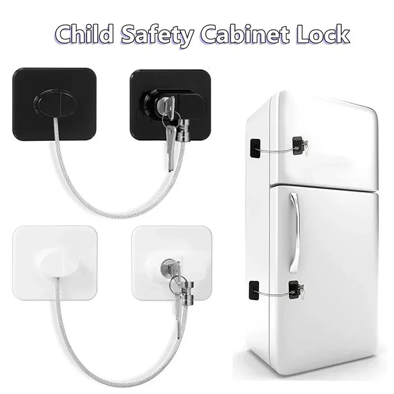 Baby Child Safety Lock Window Refrigerator Opening Security Cable Door Lock For Kids Safety Protector Protection Child Safety - Daisan Mart