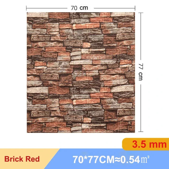 10Pcs 3D Self-Adhesive Wall Stickers Living Room Home Luxury Wall Decor Peel and Stick DIY Modern Wallpaper Bathroom Waterproof