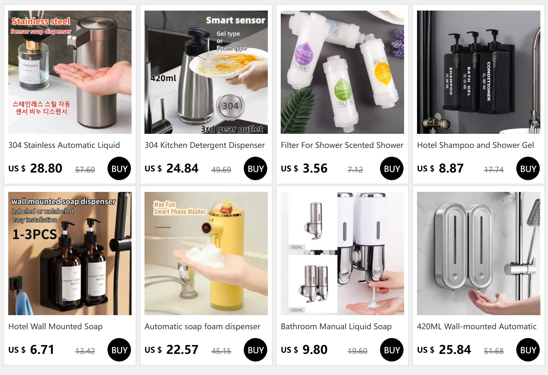 Máy Xịt Xà Phòng Tự Động 400ML - Nhà Tắm Thông Minh - Daisan Mart