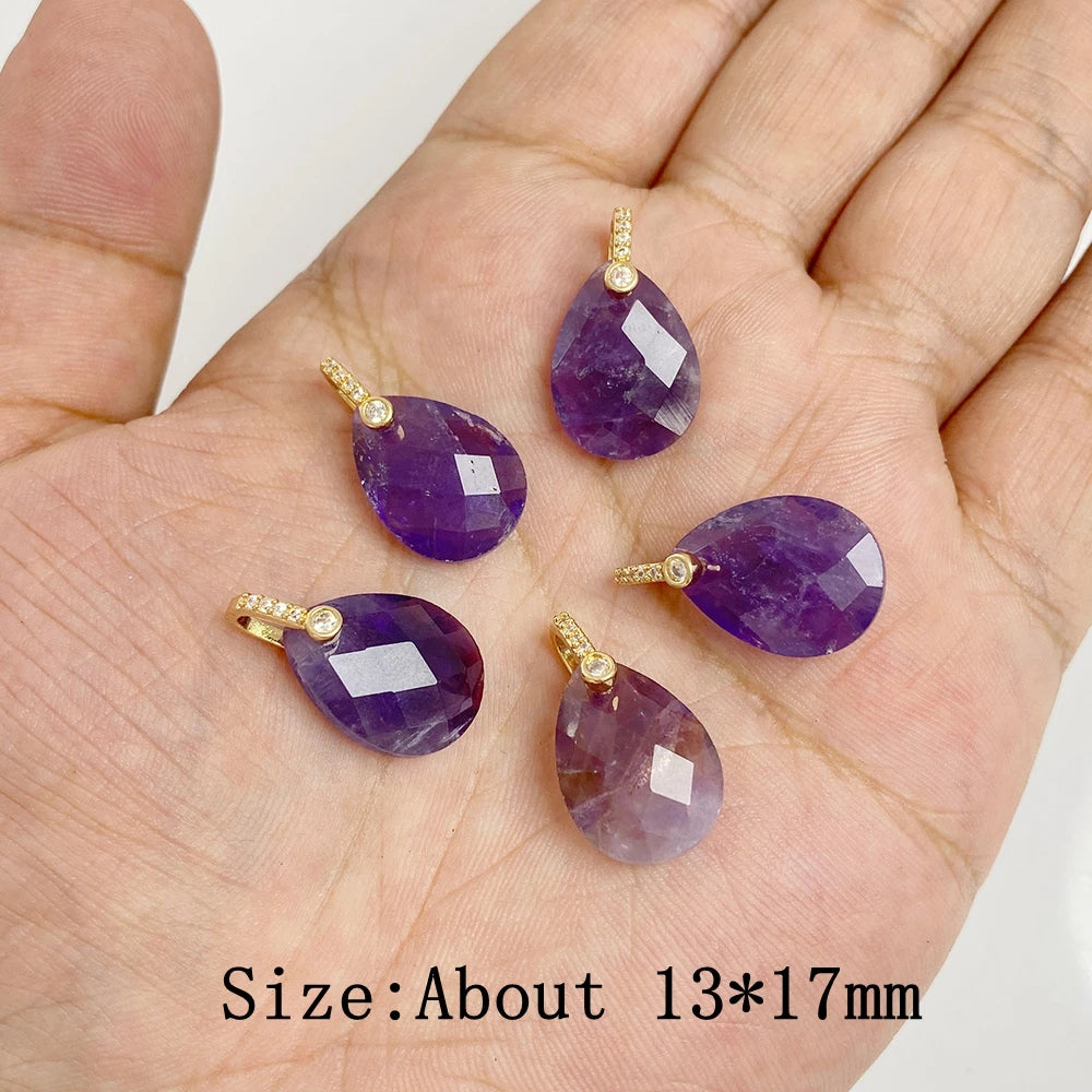 Natural Stone Pendants For Handmade Yoga Jewelry