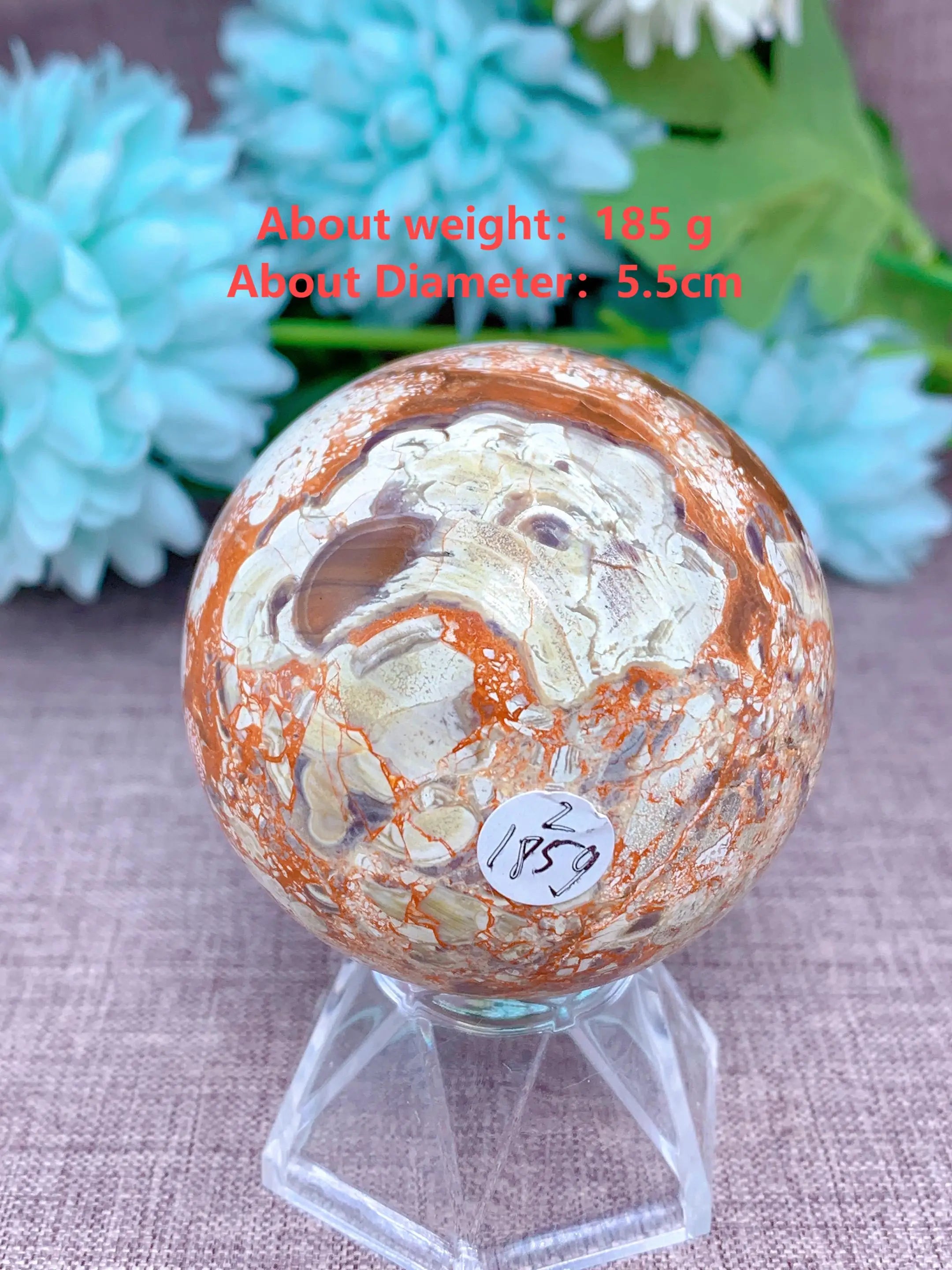 ###Orange Quartz Ball - Decoration &amp; Healing Meditation
