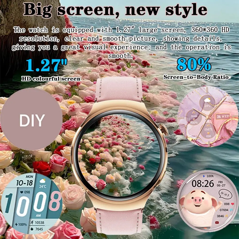 Đồng Hồ Thông Minh Nữ 2024 Chống Nước IP68 Fitness