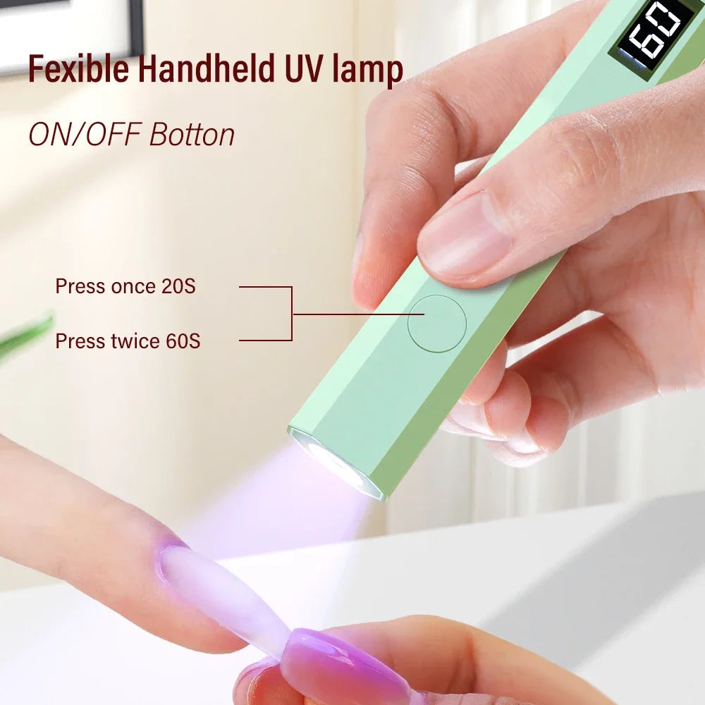 Đèn Sấy Gel Mini UV LED Cầm Tay - Sạc Nhanh USB