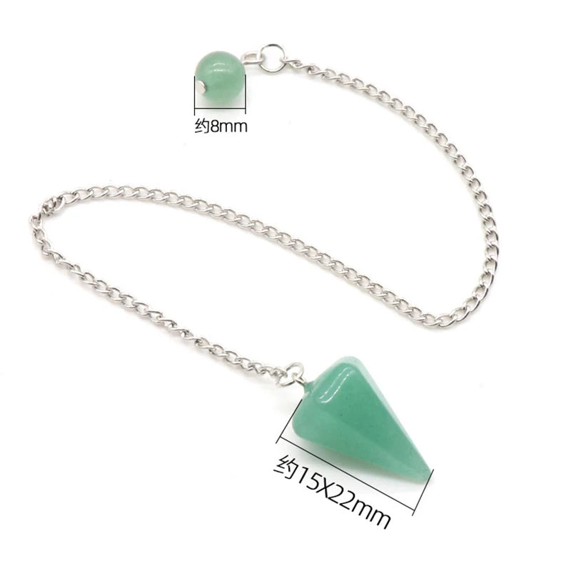 Quartz Amethyst Boho Healing Pendulum Charm