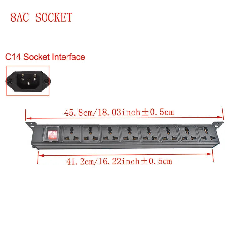 Ổ cắm điện bàn C14 PDU giấu kín văn phòng 10A. - Daisan Mart